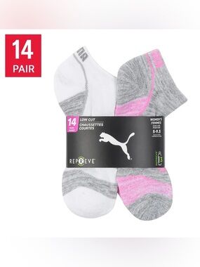 Puma Women's (14-Pack) Low Cut Athletic Socks